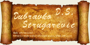 Dubravko Strugarević vizit kartica